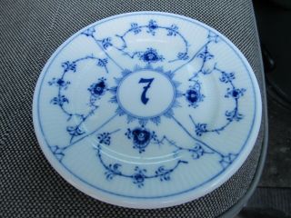 Vintage Royal Copenhagen Blue Fluted Bread And Butter Plate 6 Inch