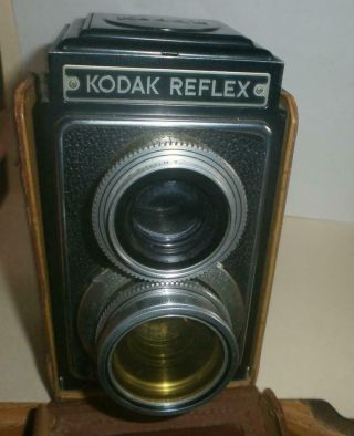 Vintage Tower Reflex Camera With Case