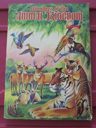 Wonders Of The Animal Kingdom Vintage Child Sticker Book Complete All 407 Stamps