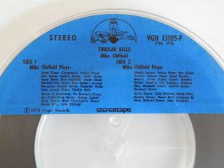 Vintage Reel to Reel Tape by Mike Oldfield: Tubular Bells,  Used;. 3