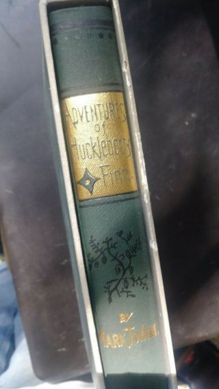 First Edition Library Adventures Of Huckleberry Finn Mark Twain Facsimile w/case 6