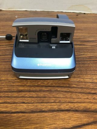 Poloroid One 600 Silver And Blue Instant Camera