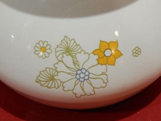 Vintage Corning Ware Floral Teapot Tea Pot 3 cup 4
