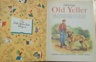 WALT DISNEY ' S OLD YELLER A Little Golden Book 1957 