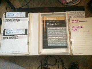 Word Writer 3.  0 Timeworks For Commodore 128 5.  25 Media