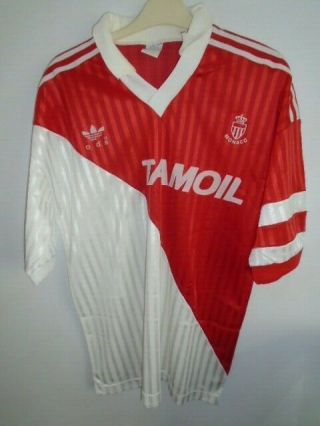 As Monaco Vintage 1991 1992 Home Shirt Medium