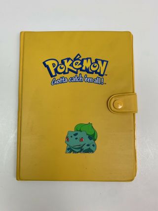 Pokemon Vintage Bulbasaur Card Holder Binder Album 4 Pocket 90’s