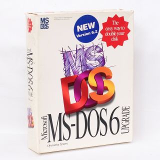 Microsoft Ms - Dos 6 (version 6.  2) Upgrade Operating System (3.  5” Floppy Disks)