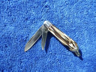 Vintage Miniature Pocket Knife Hammer Brand Easy Open Old Knives