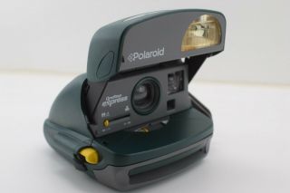 Polaroid One Step Express 600 Green Film Camera With Strap And.