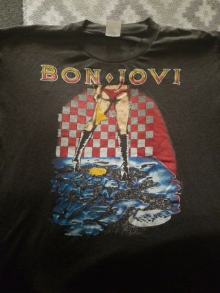 Vintage Bon Jovi Slippery When Wet Tour Shirt