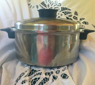 Vintage Townecraft Chef’s Ware 6 Qt With Lid Dutch Oven 5 Ply Multicore T304