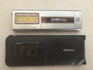 Casio Mq - 2 Micro Computer Quartz Vintage 1976 Japan Made Full With Case