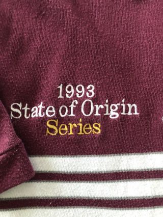 Vintage 1993 CCC Queensland State of Origin rugby league jersey 4