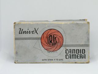 Univex Iris Film Camera Takes 127 Roll Film C.  1938