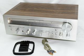 Akai Aa - 1135 Stereo Receiver 35 Watts Per Channel - Plus Cables - Pots Cleaned