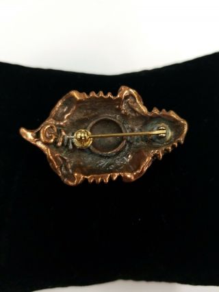Vintage Southwest Copper Horned Toad Pin/Brooch 5