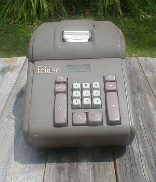 Vintage Friden Ab 2069317 Electronic Calculator Brown No Power Cord