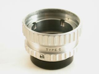 Cine Adapter Type C - Adapt Cine Kodak S Mount Lenses To C Mount Cameras - Good Cond