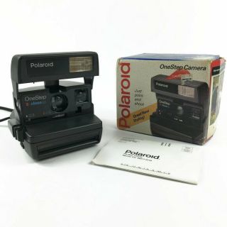 Polaroid One Step Close Up Instant 600 Film Camera W/ Box & Uk