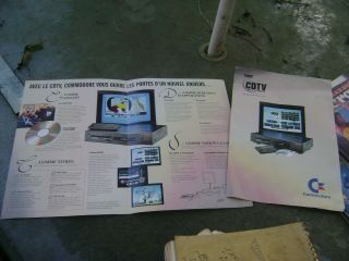 Rare Vintage Commodore Cdtv Brochure In French Language