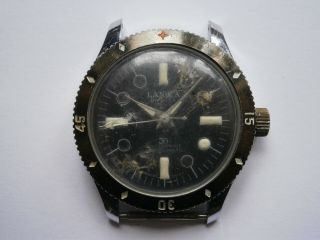 Vintage Gents Divers Style Wristwatch Lanica Mechanical Watch Spares