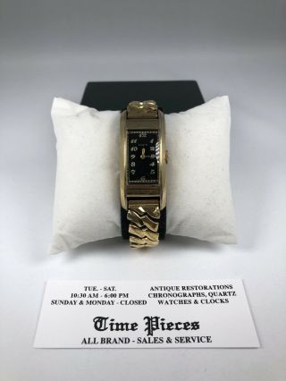 Elgin 14k Gold Filled Vintage Art Deco Wristwatch (cleaned,  Polished &)