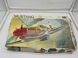 Vintage Revell 1/32 Scale North American P - 51b Mustang H - 295 1969 Version.