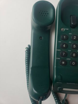 SONY Vintage Hunter Green IT - B3 Corded Telephone Wall - mount Desktop Push Button 4