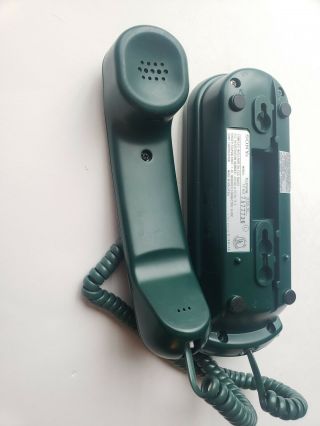 SONY Vintage Hunter Green IT - B3 Corded Telephone Wall - mount Desktop Push Button 5