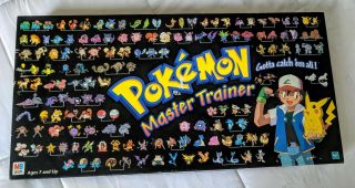 Pokemon Master Trainer Vintage Board Game 100 Complete