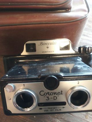 Coronet 3 - D Viewfinder Camera/case.