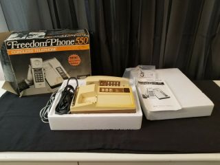 Vintage 1983 Freedom Phone 550 Electra Co One Of The 1st Cordless Phones