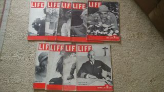 9 Vintage Life Magazines 1942