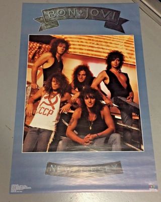 Vintage 1988 Bon Jovi Jersey Poster (22 X 34 Inches) Authentic And Real
