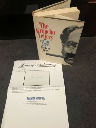 Signed 1st Edition The Groucho Letters: Letters To And From Groucho Marx