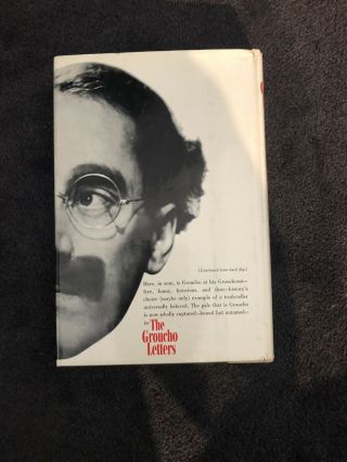 Signed 1st Edition The Groucho Letters: Letters To And From Groucho Marx 4