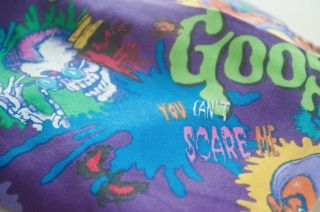 Vintage Goosebumps Twin Flat Sheet Slappy Skull Mummy Craft Fabric Halloween 4