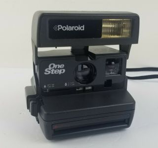 Vintage Polaroid 600 One Step Flash Instant Film Camera W/ Strap
