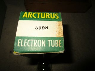 (1) NOS NIB Arcturus 5998 = Western Electric 421A Radio Audio Tube 2
