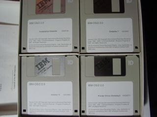 IBM OS/2 Version 2.  00.  1 Vintage Software Operating System 21 HD Floppies 4