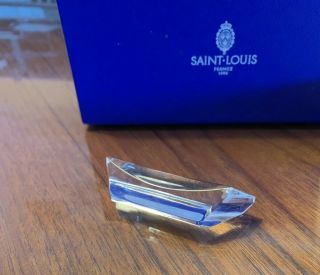 Boxed Set Vintage Saint Louis Crystal Knife Cutlery Rests St Louis 3