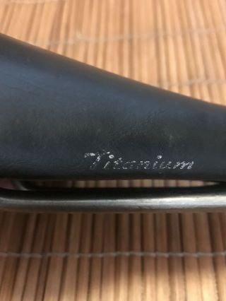 Vintage 1992 Selle Italia Flite Titanium Saddle - Black 8