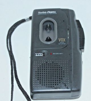 Vintage Radio Shack Micro 17 Cassette Vox Voice Recorder Player
