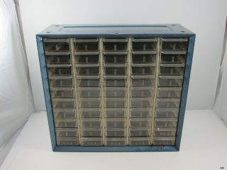 Vintage Akro Mils Metal Parts Hardware Storage Organizer Cabinet : 50 Drawer