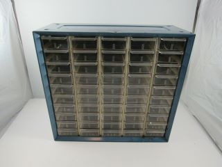 Vintage Akro Mils Metal Parts Hardware Storage Organizer Cabinet : 50 Drawer 6