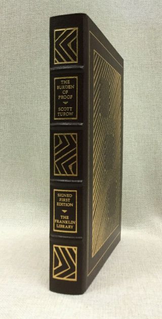 The Burden Of Proof Scott Turow Franklin Library Signed First Edition Leather