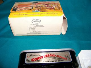 Vtg.  1978 Sunbeam Coney Island Steamer Frank N Bun Hotdog & Bun Warmer 5