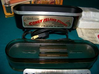 Vtg.  1978 Sunbeam Coney Island Steamer Frank N Bun Hotdog & Bun Warmer 7