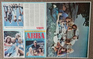Abba Fold Out Poster Book - Vintage 1970 